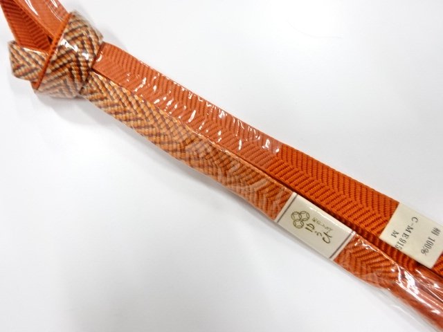 未使用品　正絹　手組帯締め
